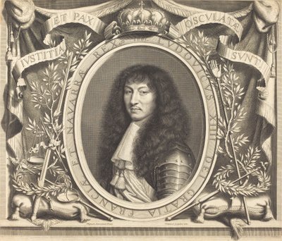Lajos XIV alkotó: Robert Nanteuil after Nicolas Mignard