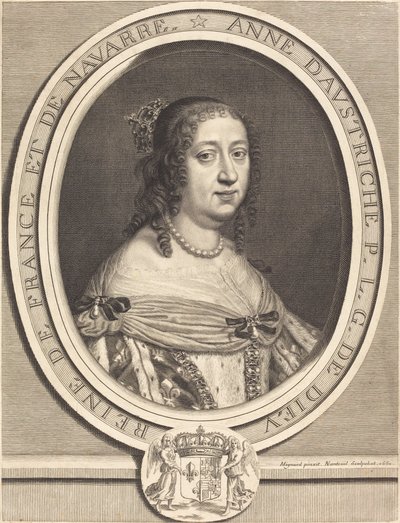 Ausztriai Anna, Franciaország és Navarra királynője alkotó: Robert Nanteuil after Pierre Mignard I