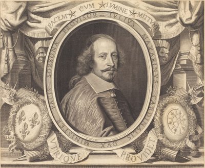 Jules Mazarin bíboros alkotó: Robert Nanteuil after Pierre Mignard I
