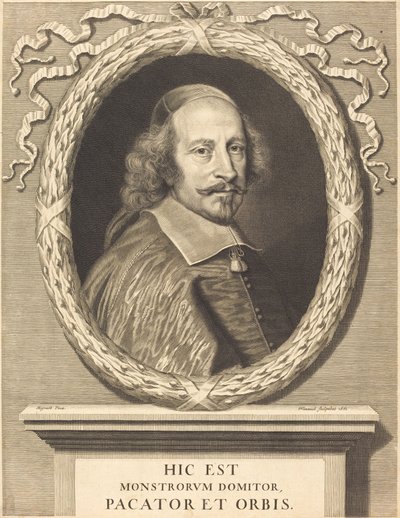 Jules Mazarin bíboros alkotó: Robert Nanteuil after Pierre Mignard I