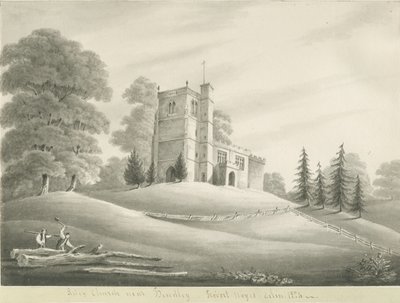 Arley templom: szépia rajz, 1824 alkotó: Robert Noyes