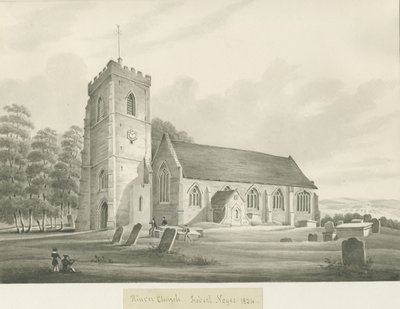 Kinver templom: szépia rajz alkotó: Robert Noyes
