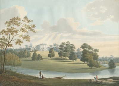Patshull House: akvarell festészet, és [1826] alkotó: Robert Noyes