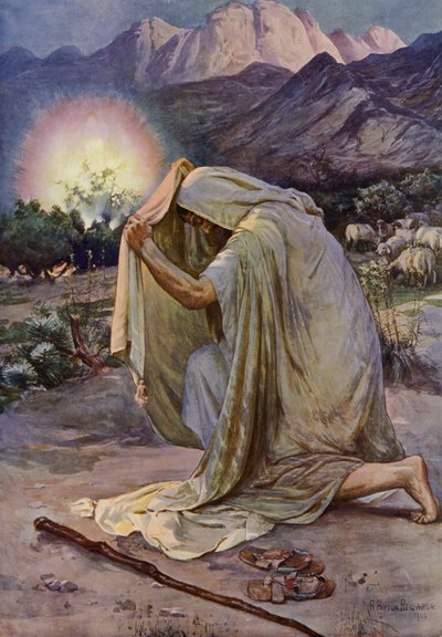 Az égő bokor (színes litó) alkotó: Robert Payton Reid