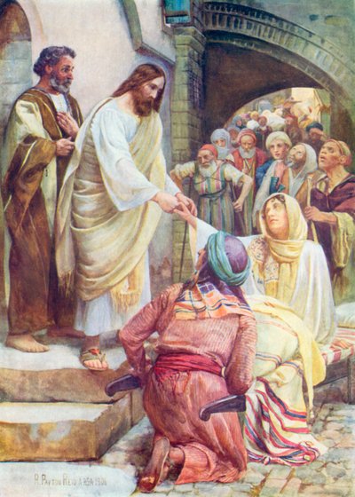 A csodálatos gyógyító (színes litográfia) alkotó: Robert Payton Reid