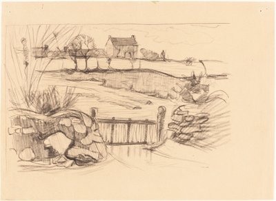 Kapu a parasztházhoz, Pont-Aven alkotó: Robert Polhill Bevan