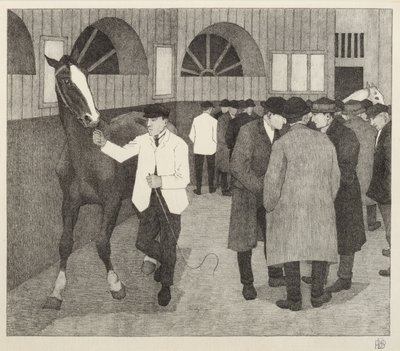 Lókereskedők a Barbicanban, 1921 alkotó: Robert Polhill Bevan