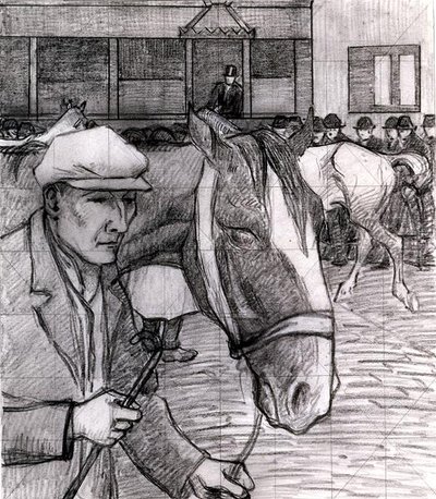 Lóvásár a Barbakánban alkotó: Robert Polhill Bevan