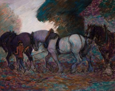 A szántócsapat, Hajnal, 1906. alkotó: Robert Polhill Bevan