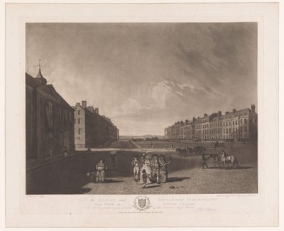 Kilátás a londoni Queen Square-re Kilátás a Queen Square-re (cím a tárgyon) alkotó: Robert Pollard (I)