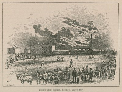 Kennington common, London, 1840 körül alkotó: Robert Randoll