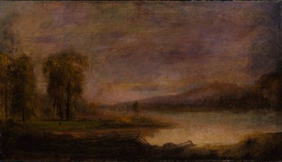 Tájkép tóval alkotó: Robert S. Duncanson