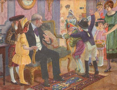 Gyermekzsúr (színes litográfia) alkotó: Robert Salles