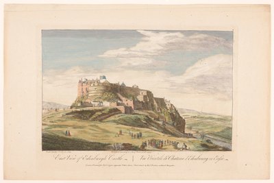 Kilátás az edinburghi kastélyra Keleti kilátás az Edinburgh-i kastélyra (cím a tárgyon) Skócia (sorozat címe) alkotó: Robert Sayer