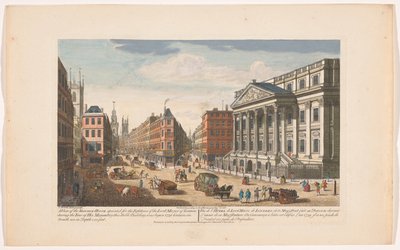 Kilátás a Mansion House-ra Londonban Kilátás a kastélyra (...) (cím az objektumon) London (sorozat címe) alkotó: Robert Sayer