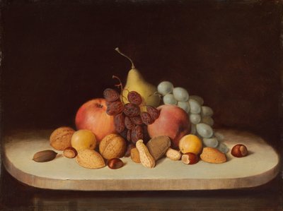 Csendélet gyümölccsel és dióval alkotó: Robert Seldon Duncanson