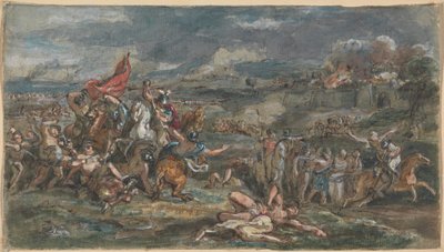 Csata jelenet alkotó: Robert Smirke