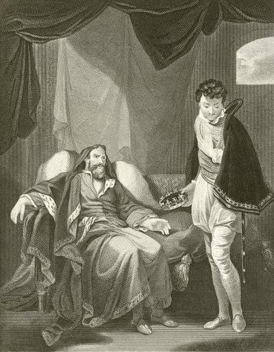 Henrik megdorgálja Henrik herceget alkotó: Robert Smirke