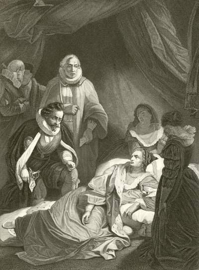 Erzsébet királynő utolsó órái alkotó: Robert Smirke