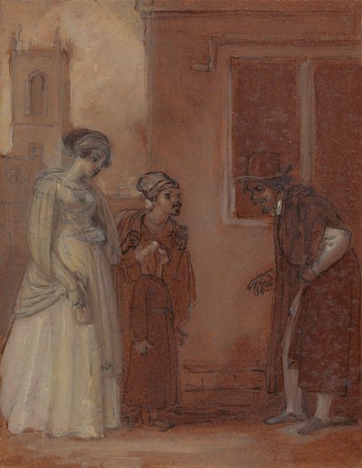 William Page mester és Sir Hugh Evans alkotó: Robert Smirke