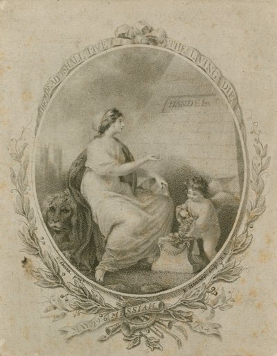 Promóció Händel Messiása című előadására, a Westminster Abbey, London, 1784. május 29. alkotó: Robert Smirke