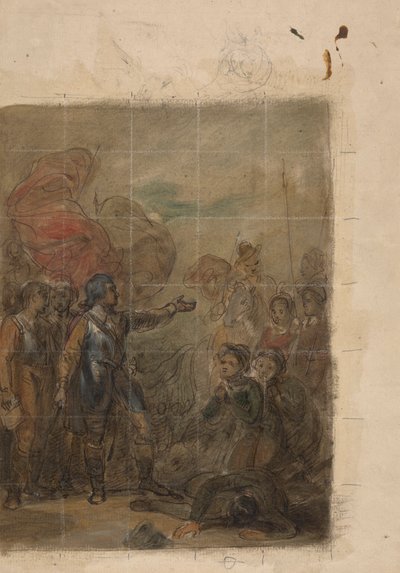 Jelenet a Don Quijote-ból alkotó: Robert Smirke