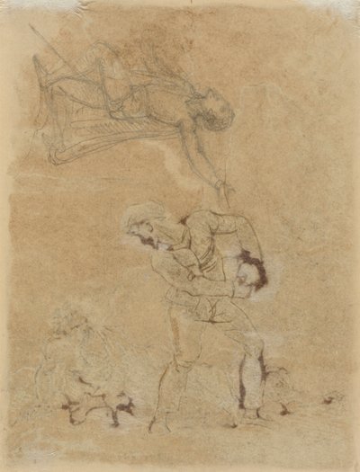 István és Trinculus Calibánnal alkotó: Robert Smirke
