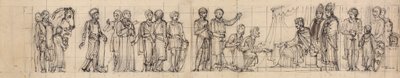 Tanulmány a lovagokról, hódolat a királynak alkotó: Robert Smirke