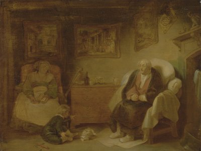 The Seven Ages of Man: Second Childishness, II. felvonás, VII. jelenet William Shakespeare „As You Like It” című művéből (toll, tinta és olaj, papír) alkotó: Robert Smirke