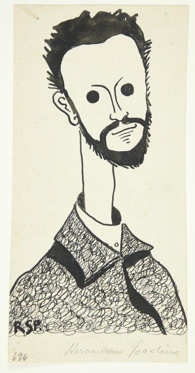 A festő és keramikus portréja Chr. Joachim (1870-1943) alkotó: Robert Storm Petersen