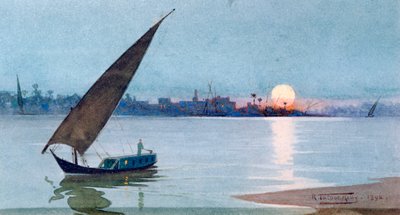 „Kelet-tó, Egyiptom”, 1892 alkotó: Robert Talbot Kelly