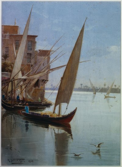 Észak-afrikai tó alkotó: Robert Talbot Kelly