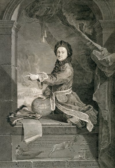 Pierre Louis Moreau de Maupertuis portréja (Saint-Malo alkotó: Robert Tournieres