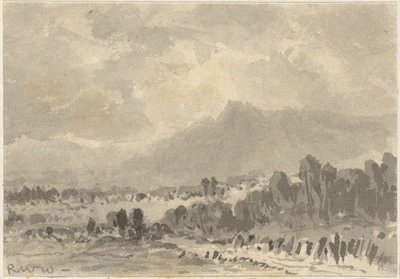 Táj - sziklák és hegyek alkotó: Robert Walter Weir