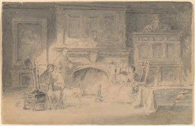 Tanulmány a "The Bailey család" számára alkotó: Robert Walter Weir