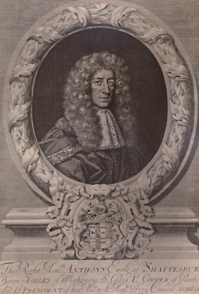 Anthony Ashley Cooper, Shaftesbury 1. grófja, angol államférfi, c1680 1894 alkotó: Robert White