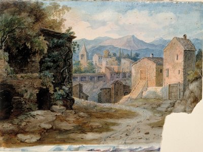 Olasz hegyi város alkotó: Robert Wilhelm Ekman