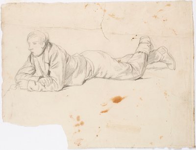 Hasra fekvő fiú alkotó: Robert Wilhelm Ekman