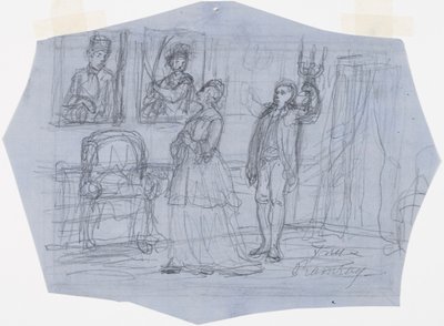 Mrs. Ramsay. Illusztráció a Stål zászlós történeteiben szereplő Az utazó látomása című vershez. alkotó: Robert Wilhelm Ekman