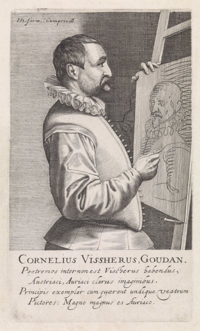 Cornelis Visscher portréja alkotó: Robert Willemsz de Baudous