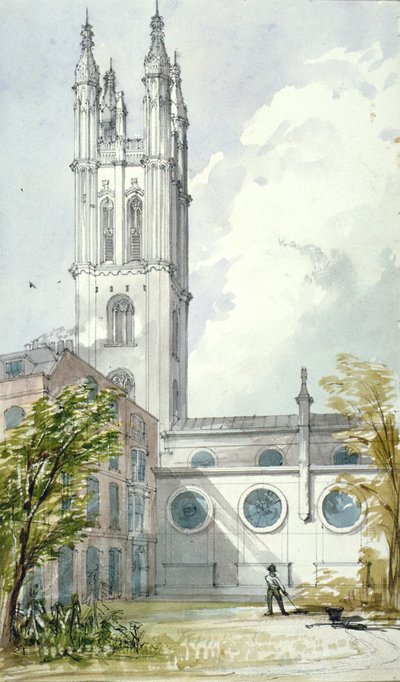 Szent Mihály-templom, Cornhill, London City, 1837 alkotó: Robert William Billings