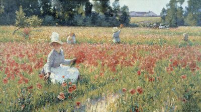 Flandria mezején - Ahol a katonák alszanak és a pipacsok nőnek alkotó: Robert William Vonnoh