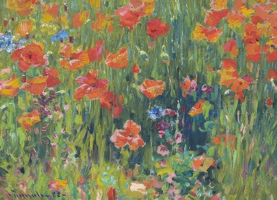 Pipacsok. 1888 alkotó: Robert William Vonnoh
