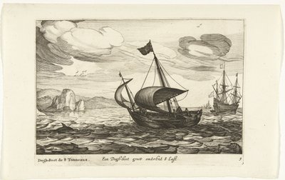 Dogger of dogboot Een Dogh-boot groot about 8 Last / Dogh-Boot de 8 Tonneaux (cím az objektumon) Hollandse scheepstypen, 1627 (sorozat címe) Különféle hajók Don ton se sert dans les Unies tartományok / Különféle holland hajók ikonjai, amelyek használata ma alkotó: Robert de Baudous (possibly)