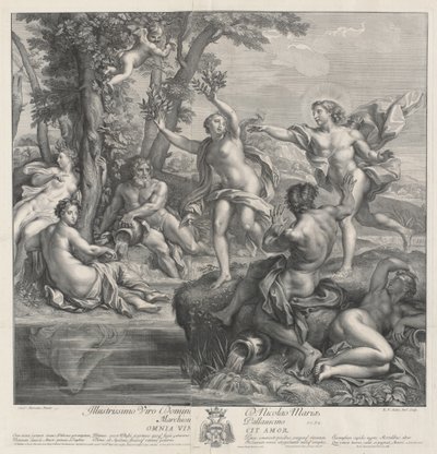 A szerelem mindent legyőz [Apollo és Daphne] alkotó: Robert van Audenaerd, after Carlo Maratta