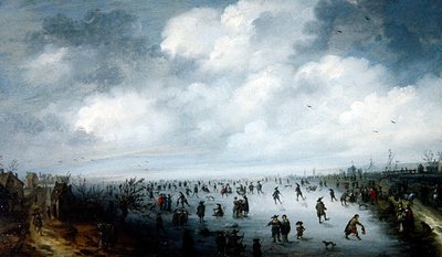 Téli jelenet alkotó: Robert van den Hoecke