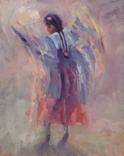 Angel Can Fly, 2015 (olaj, vászon) alkotó: Roberta Murray