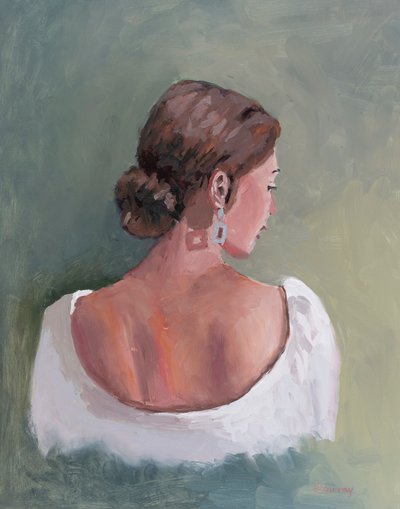 Anna, 2023 (olaj, tábla) alkotó: Roberta Murray
