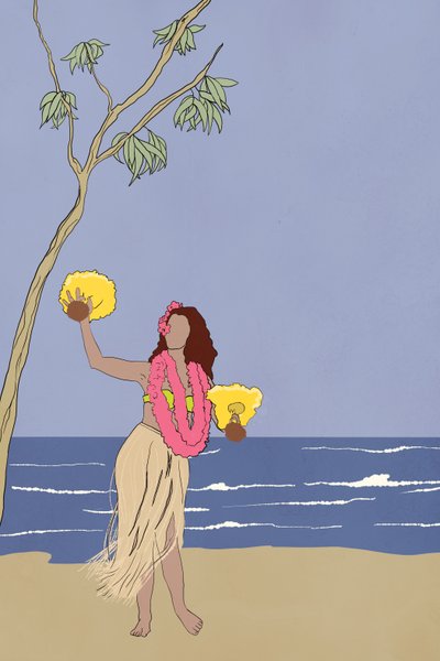 Hula Girl, 2022 (digitális) alkotó: Roberta Murray