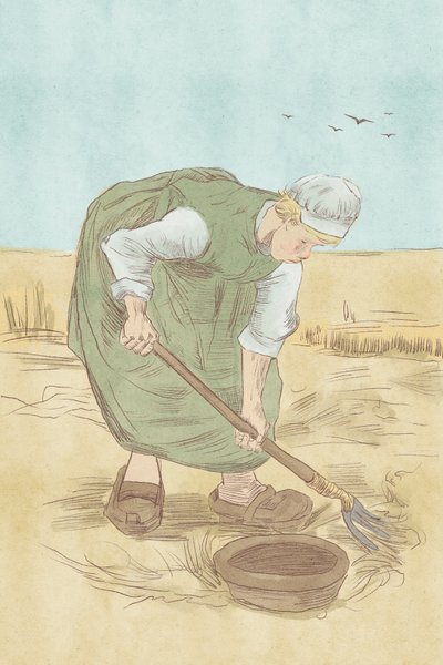 Parasztasszony, 2023 (digitális) alkotó: Roberta Murray